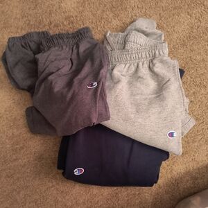 Champion Men's Joggers - Charcoal, Light Gray, and Navy